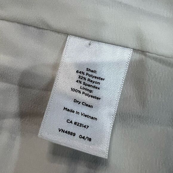 Talbots Stripe Waffle Stitch Blazer White Blue‎ Sz 10 - Picture 9 of 11